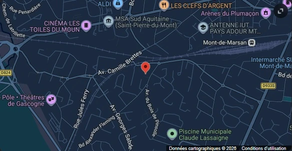 Plan de situation, 23 avenue Chambrelent à Saint-Pierre-du-Mont